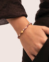 Pulsera Amulet Cats Eye Acero Baño Oro