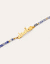 Pulsera Abuela Heart Cianita Acero Baño Oro