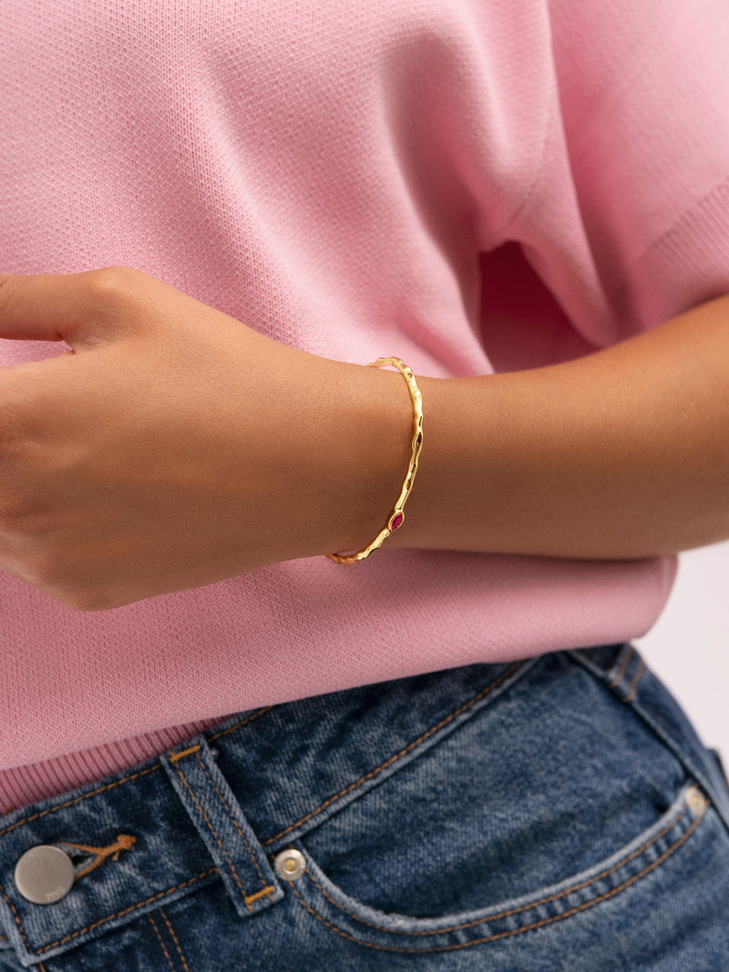 Alma Rose Gold-Plated Cuff Bracelet
