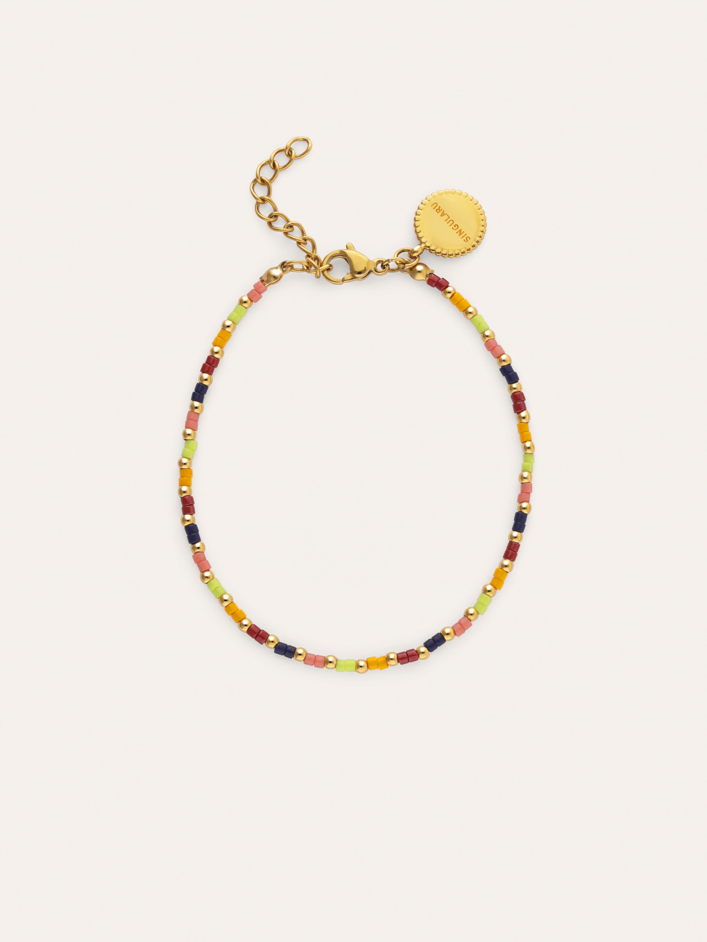 Pulsera Áura Colors Acero Baño Oro