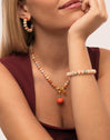 Ambar Stones Stainless Steel Gold Bracelet