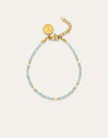 Pulsera Azulina Acero Baño Oro