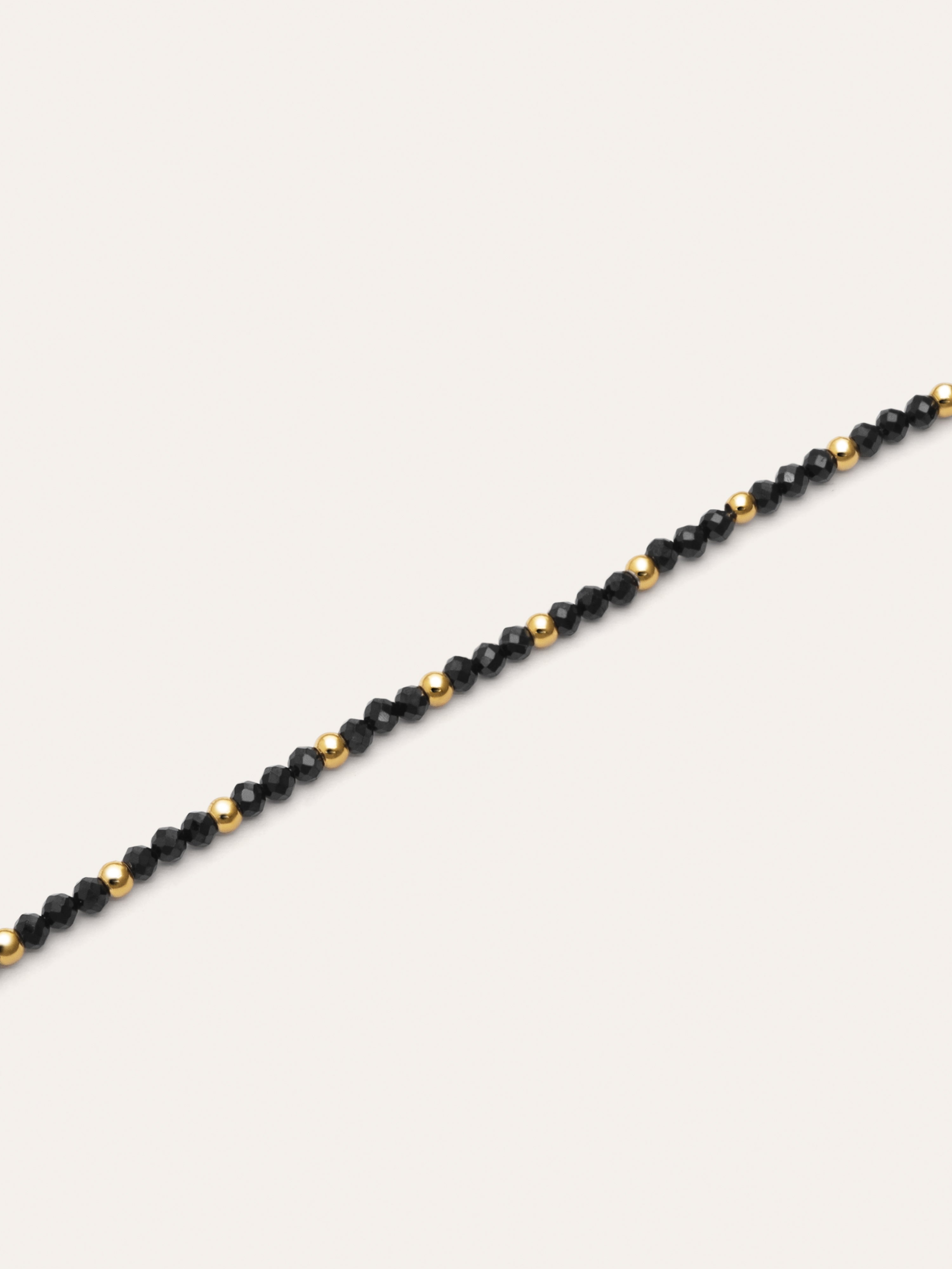 Black Noite Stainless Steel Gold Bracelet