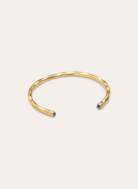 Bracelet Cane Cyanite Plaqué Or