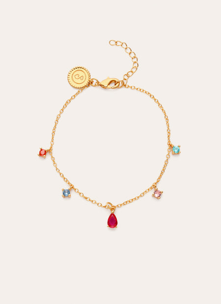 Bracciale Cascade Colors placcato oro
