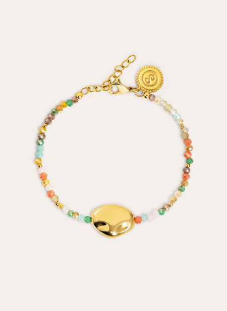 Candy Colors Stainless Steel Gold Bracelet