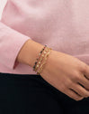 Pulsera Calabrote Baño Oro