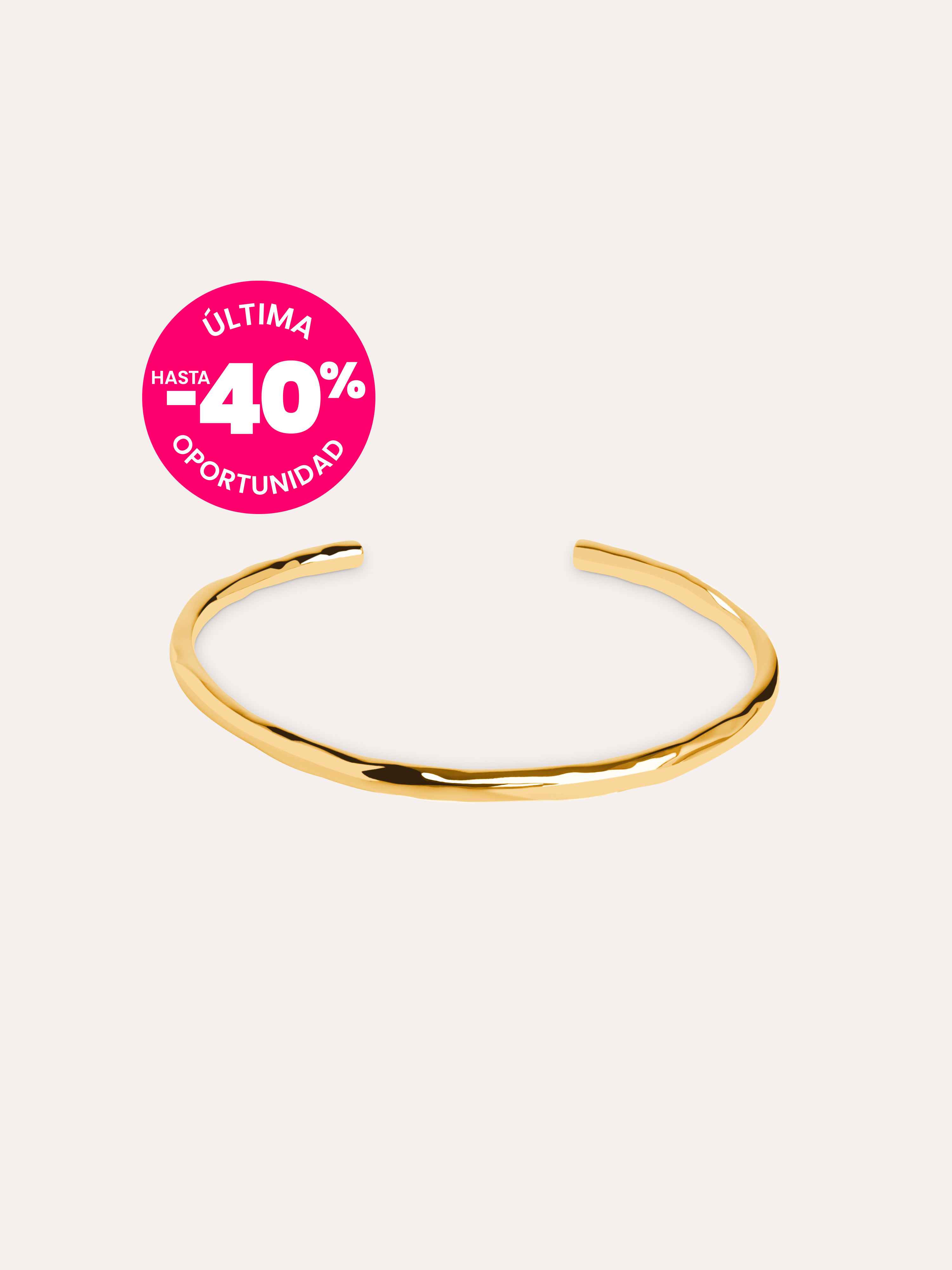 Brazalete Cane Baño Oro