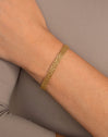 Pulsera Cassette Acero Baño Oro