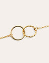 Circles Twist Gold Bracelet