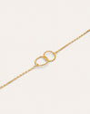 Armband Circles Twist Staal verguld