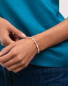 Bracelet Clara Acier Plaqué Or - puesto en modelo