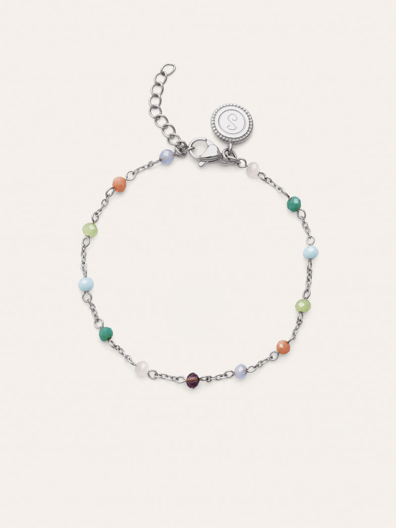 Pulsera Crystals Colors Acero