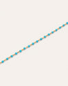 Imagen detalle de Bracelet Dots Turquoise Enamel Acier Plaqué Or