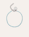 Bracelet Dots Turquoise Enamel Acier
