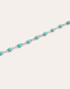 Pulsera Dots Turquoise Enamel Plata