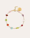 Pulsera Drop Orquidea Baño Oro