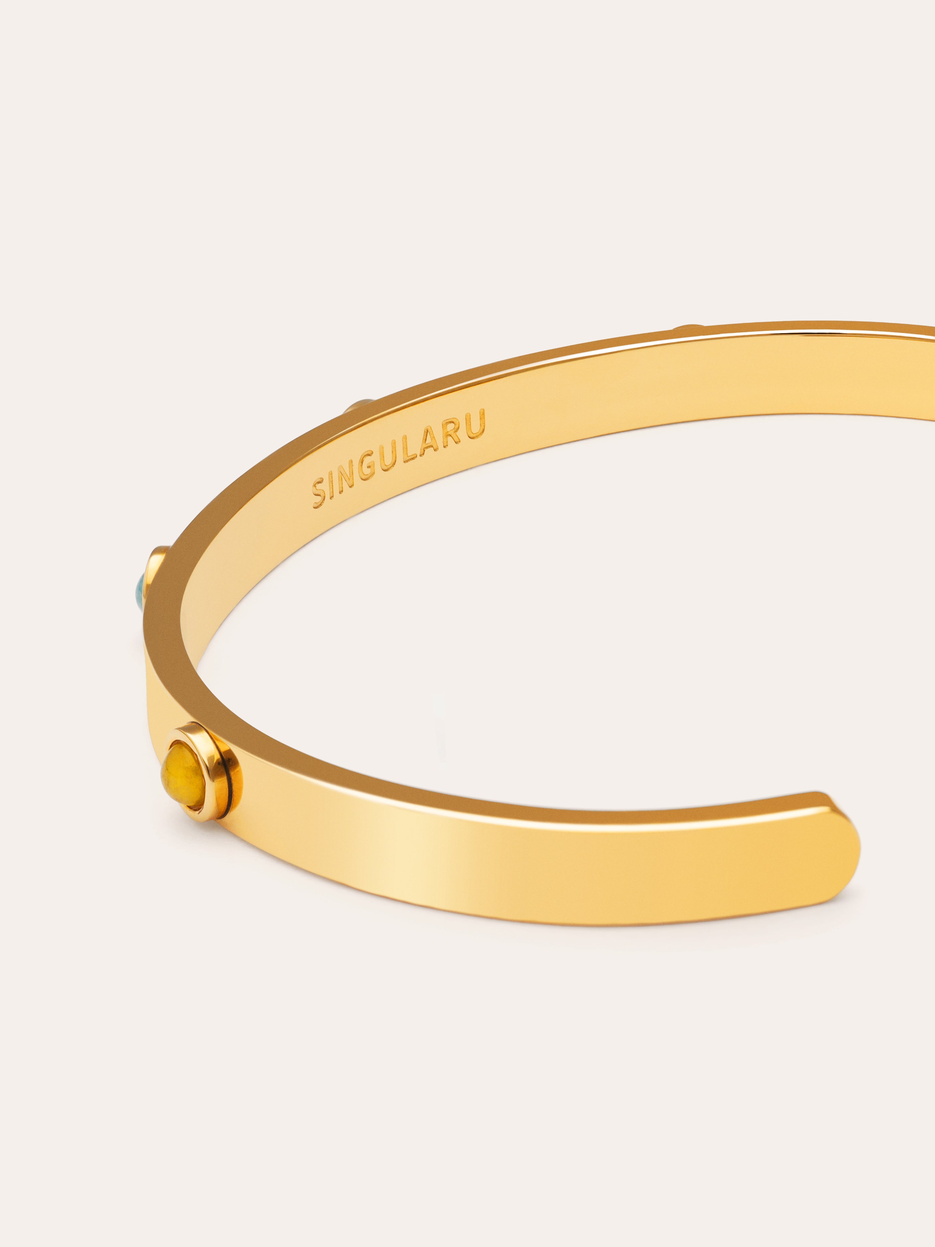 Armband Gina Staal verguld met goud