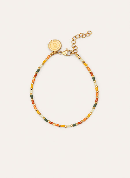 Harvest Colors Stainless Steel Gold Bracelet