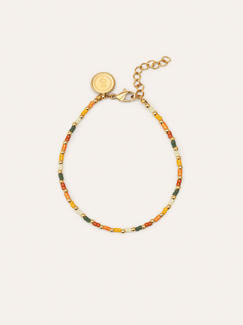 Pulsera Harvest Colors Acero Baño Oro