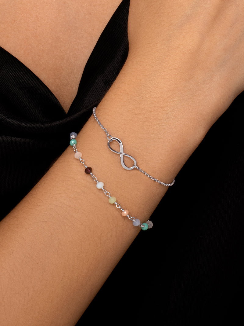 Pulsera Infinito Plata