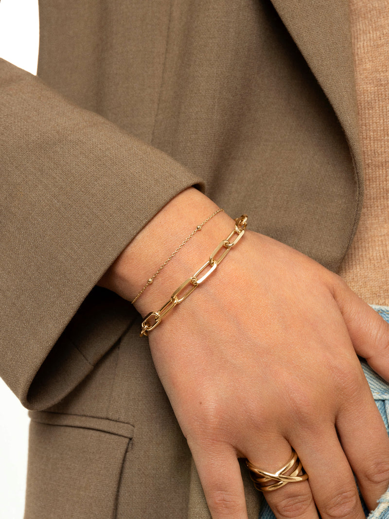 Pulsera Link Acero Baño Oro