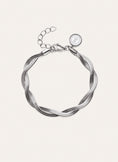 Double Lisse Twister Steel Bracelet