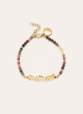 Pulsera Mamá Heart Tourmaline Acero Baño Oro