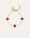 Pulsera Mariquita Baño Oro