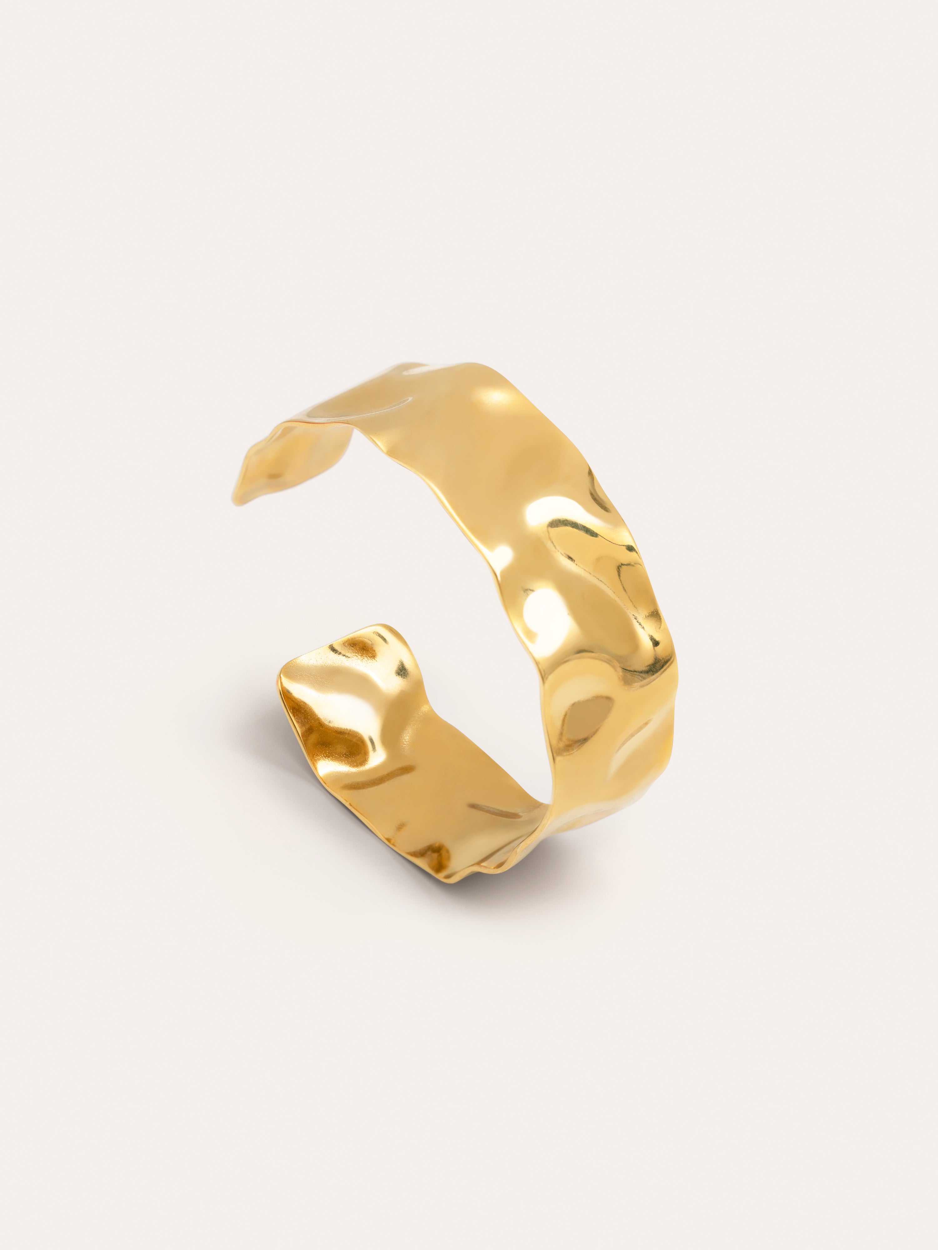 Brazalete Marea Acero Baño Oro