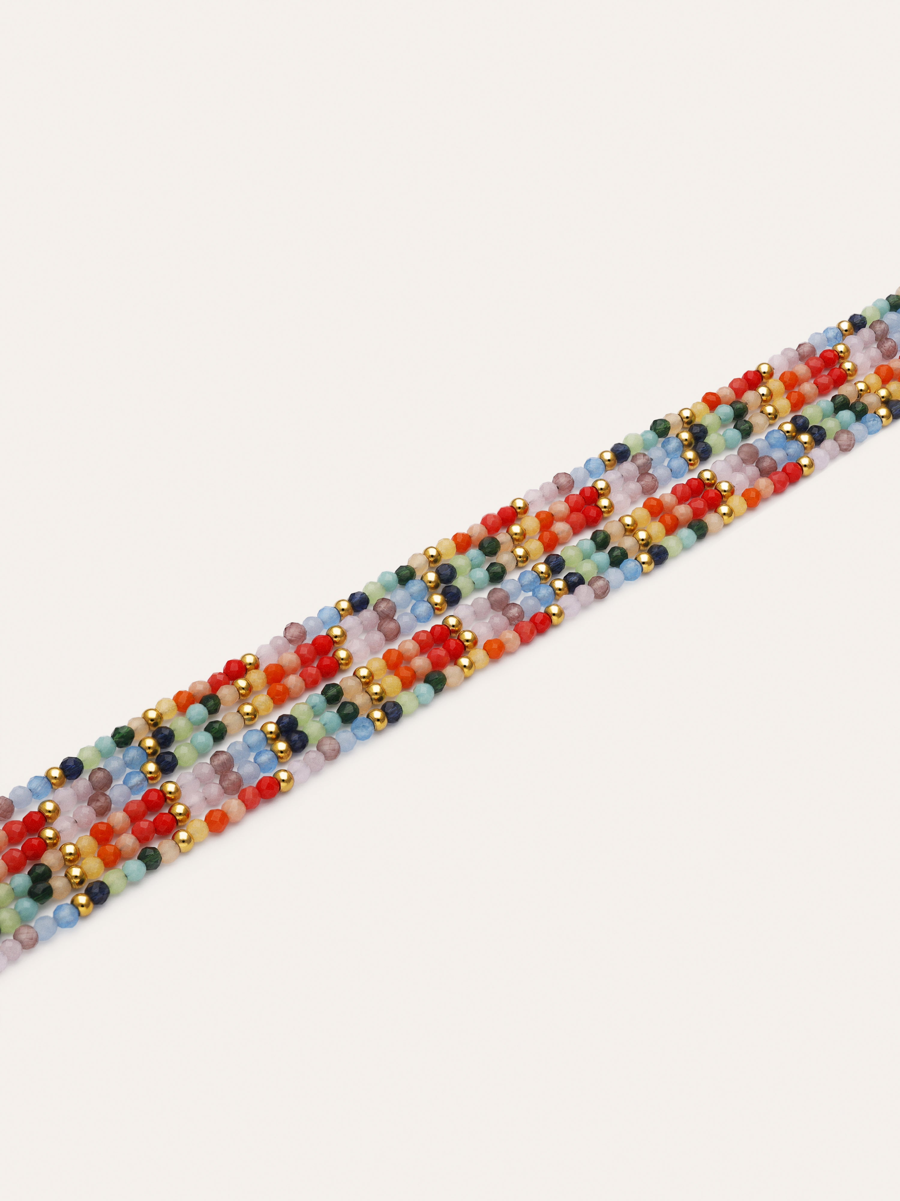 Pulsera Mawi Colors Acero Baño Oro