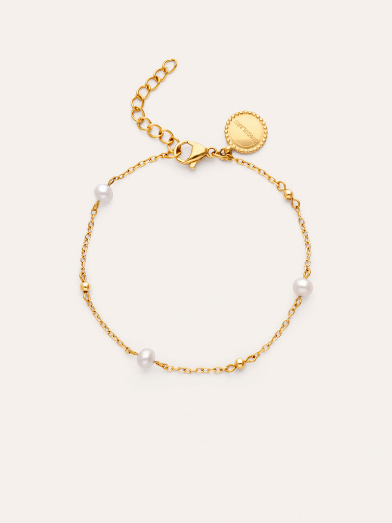 Armband Bahia Pearls Stahl vergoldet