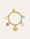 Pulsera Multicharms Soleil Acero Baño Oro