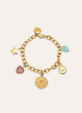 Pulsera Multicharms Soleil Acero Baño Oro