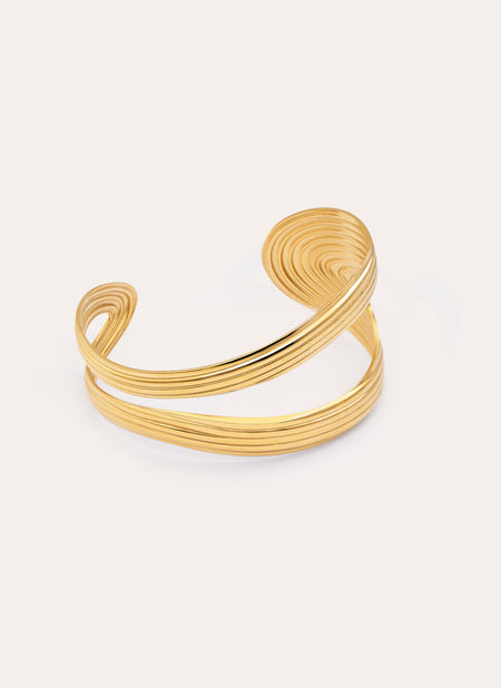 Organic Sea Stainless Steel Gold Bracelet