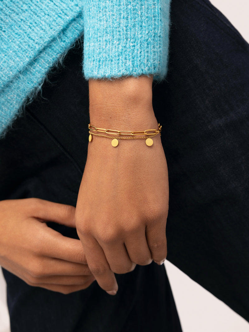 Armband Sienna Stahl vergoldet