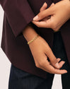 Bracciale Sierpe in acciaio placcato oro - puesto en modelo