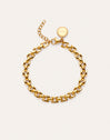 Bracciale Sierpe in acciaio placcato oro