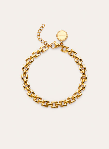 Bracciale Sierpe in acciaio placcato oro