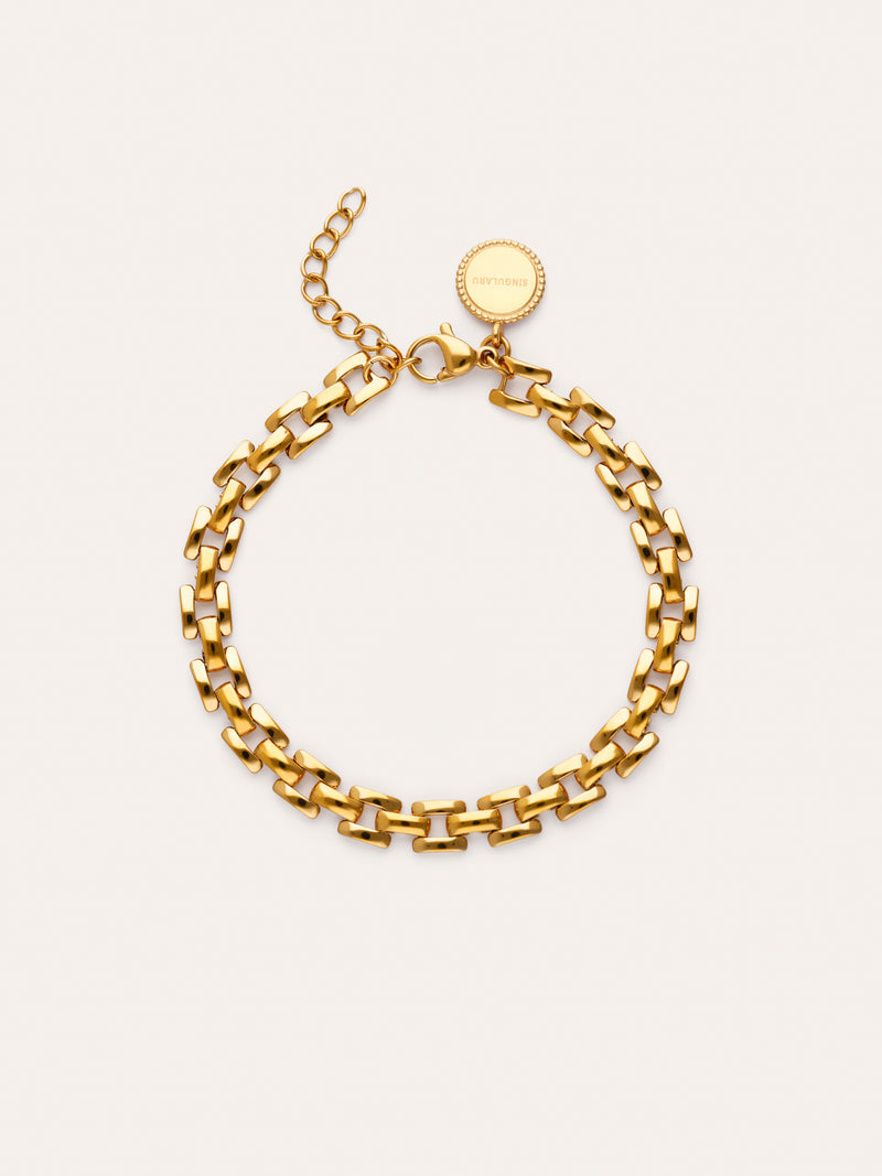 Bracciale Sierpe in acciaio placcato oro