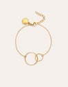 Sister-Armband aus Stahl mit 18kt Goldbeschichtung