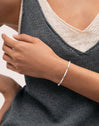 Bracelet Tarifa Acier Plaqué Or - puesto en modelo