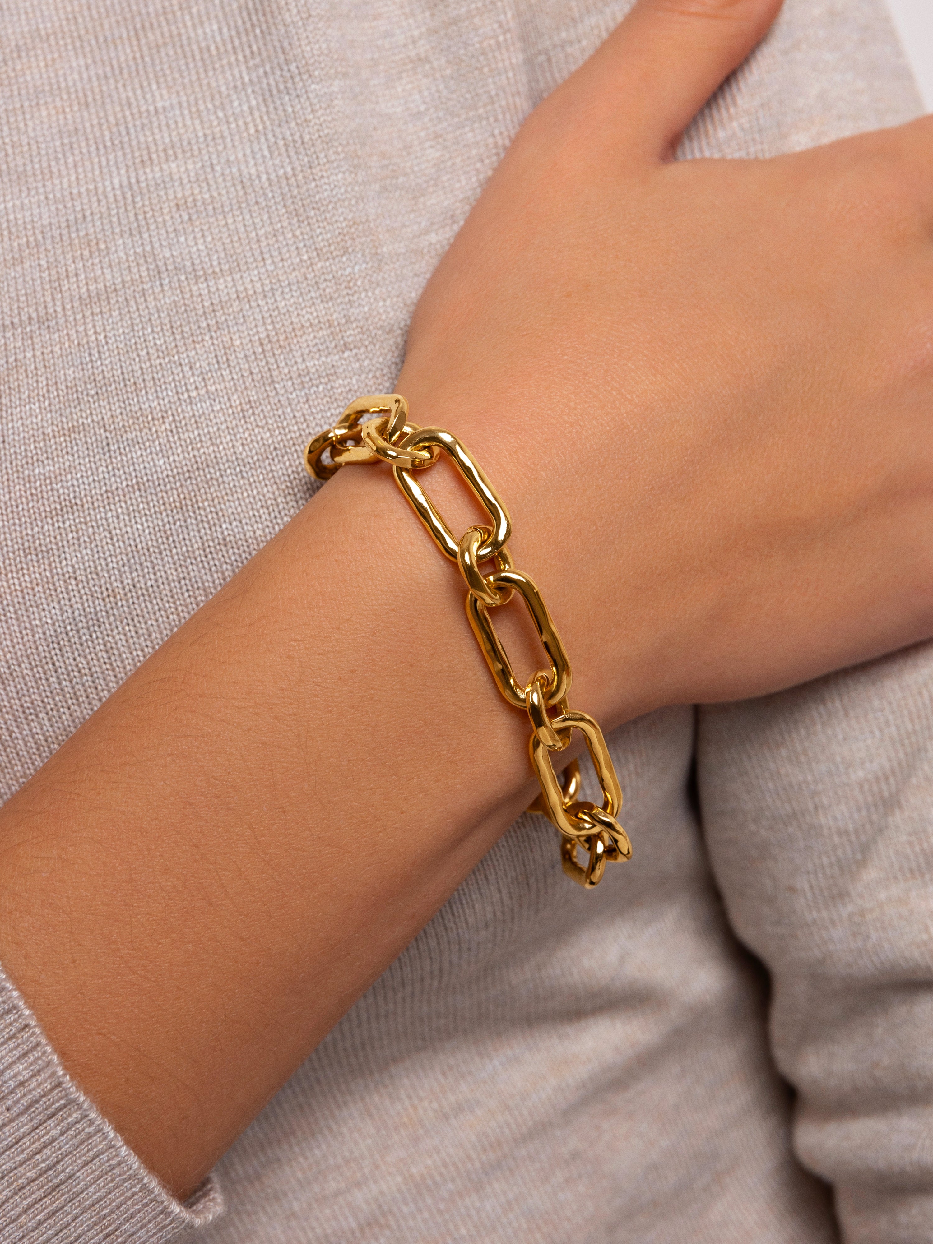 Zambia Link Gold Bracelet