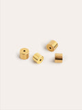 Push Back Closure Stainless Steel Silicone Gold 4 Pack