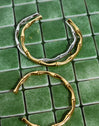 Brazalete Sugarcane Acero Baño Oro