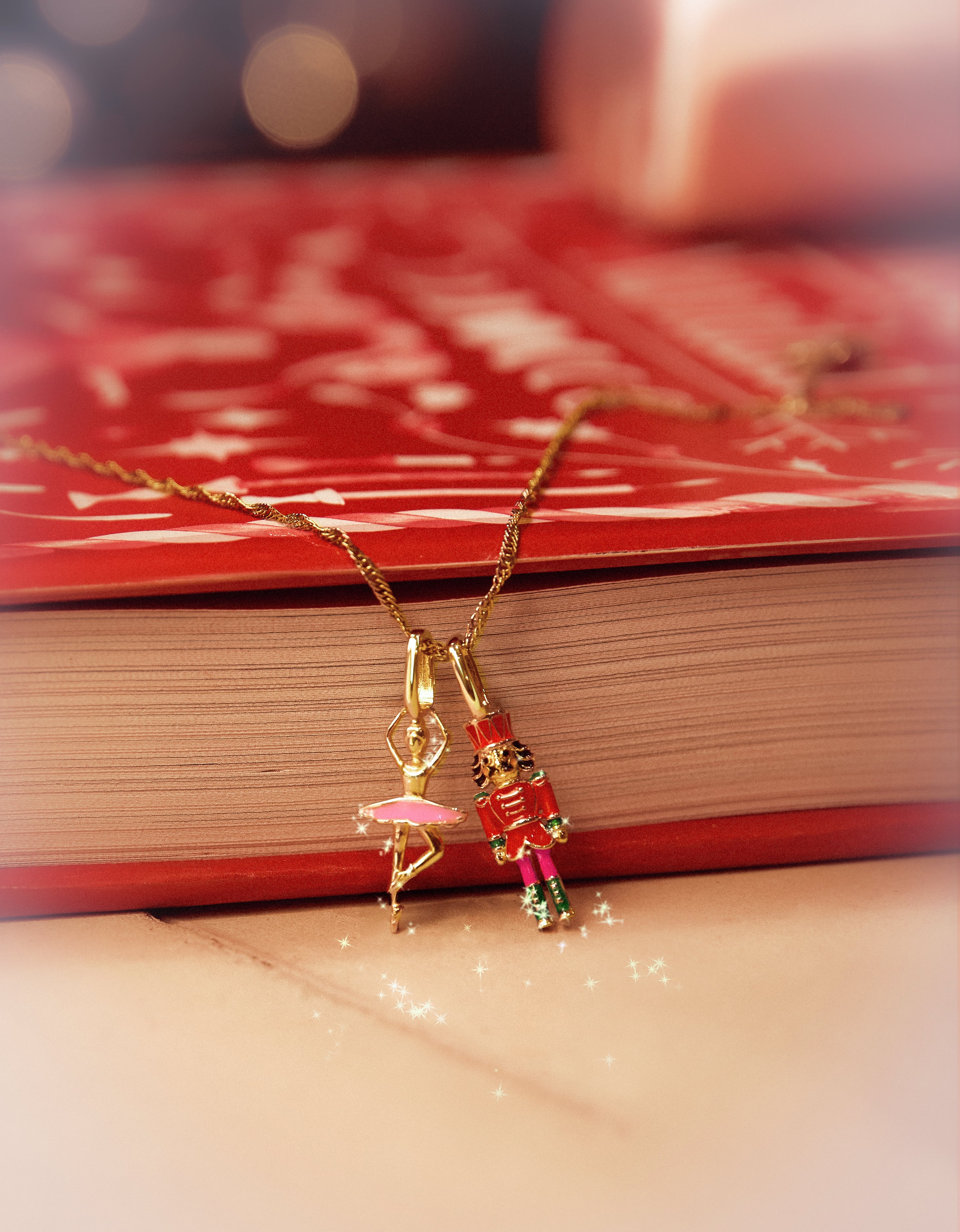 Charm Bailarina Baño Oro