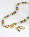 Anillo Gota Stones Baño Oro