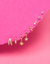 Pendiente Suelto Tiny Star Plata Baño Oro