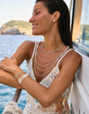 Ketting Cleopatra Blanch Staal verguld met goud