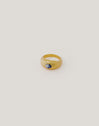 Sunbeam-Ring Blau Vergoldet